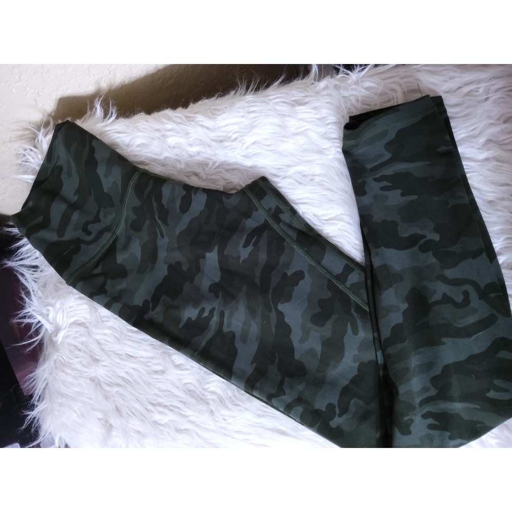 Colorfulkoala Womens High Waisted Camo Leggings Green Camouflage Yoga Pants M